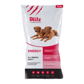 BLITZ ADULT ENERGY Полнорационный сухой корм для активных, рабочих и спортивных собак всех пород